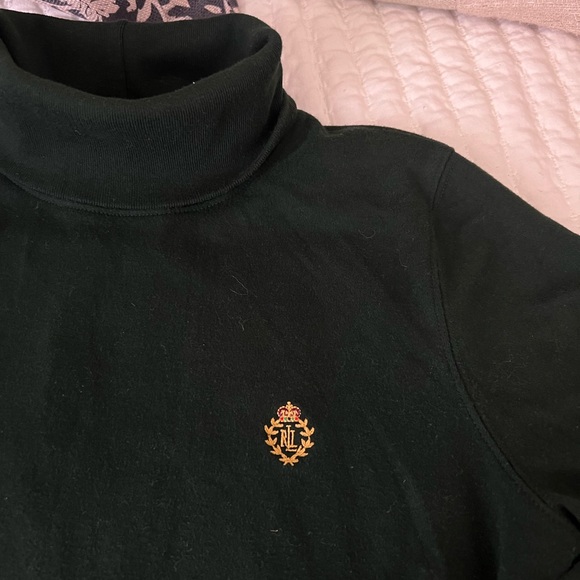 Vintage Ralph Lauren Forest Green Turtleneck - Picture 2 of 3